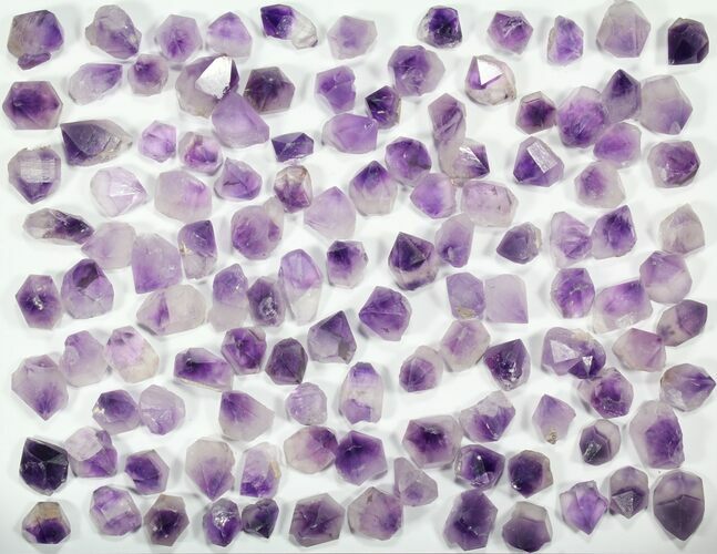 Flat: Amethyst Crystal Points (Morocco) - Pieces #82330